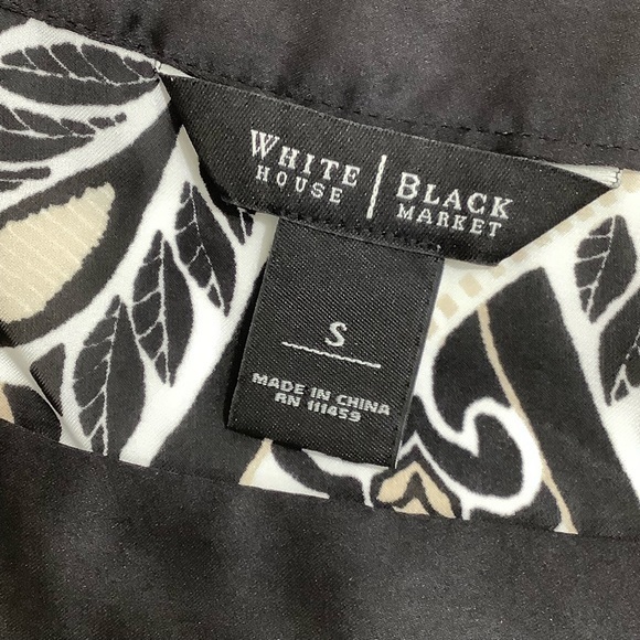 WHBM elastic waist band batwings cold shoulders blouse size small - Picture 4 of 8